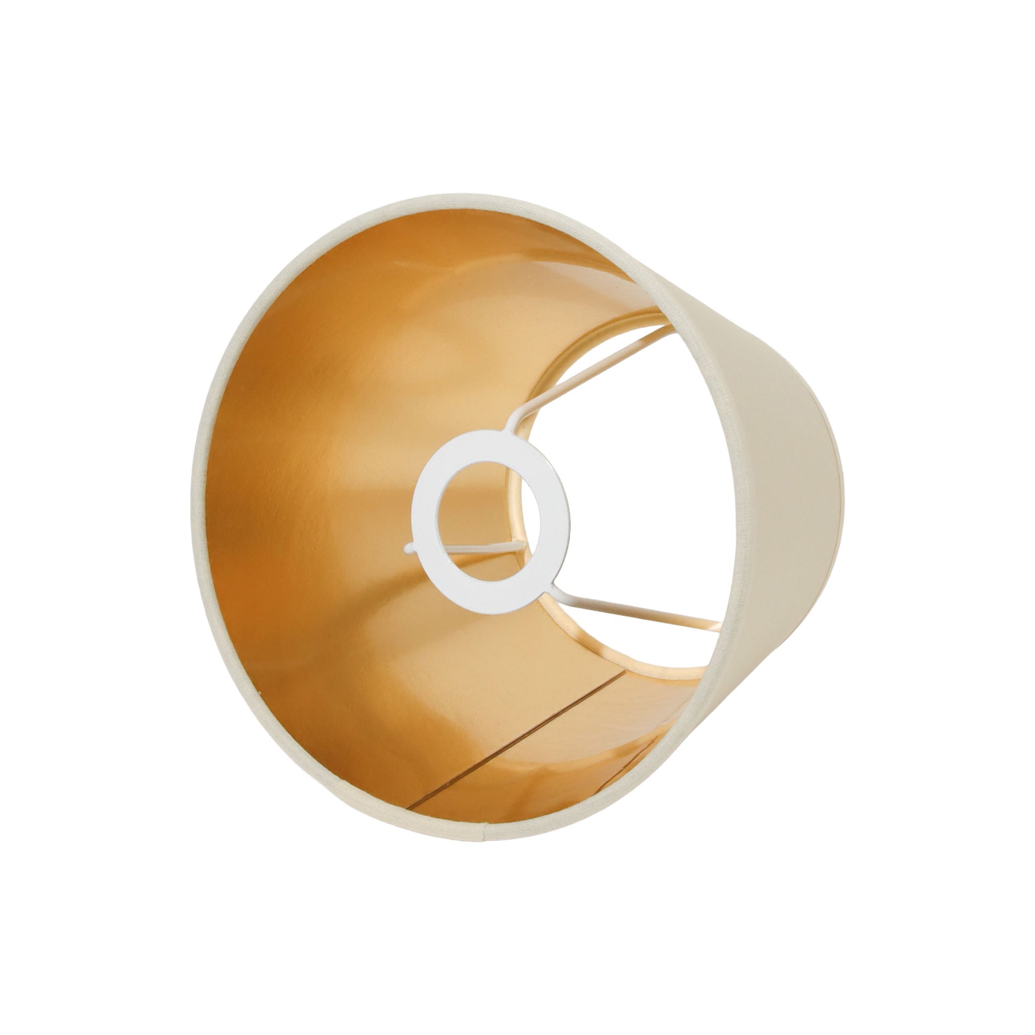 ランプシェード Off-white with Gold 15cm