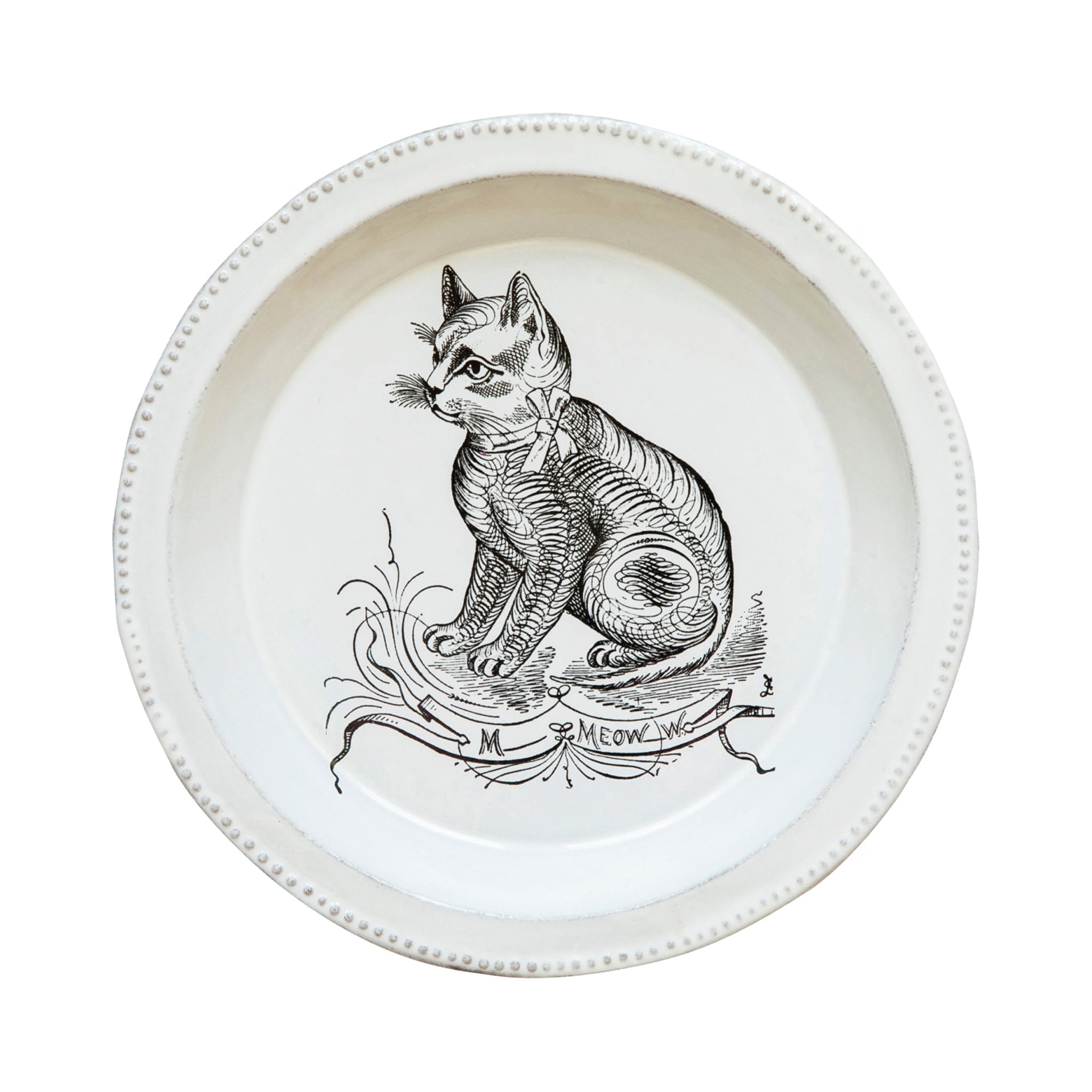 John Derian Scenario Cat スーププレート 19cm