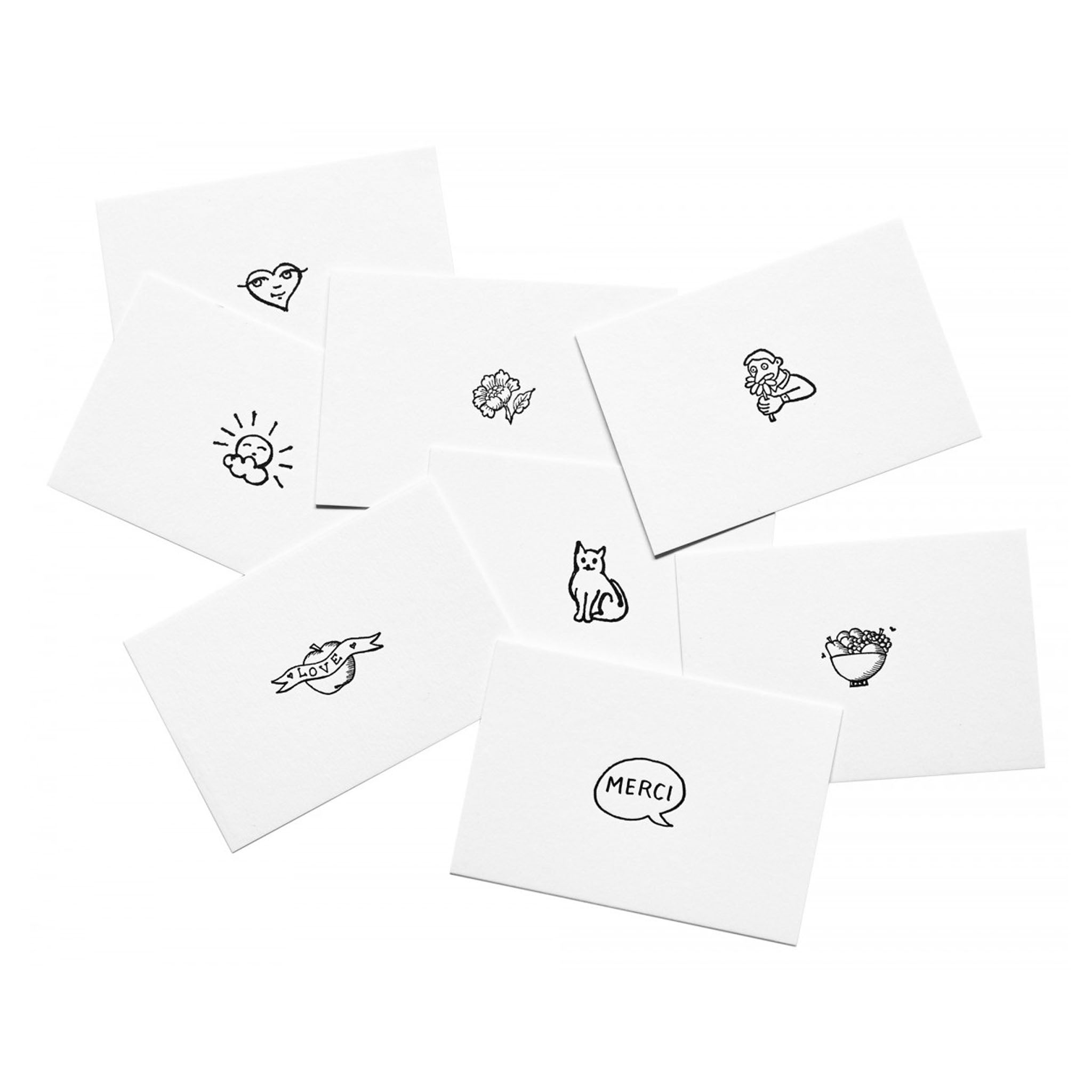 Simple Thank You カード (pack of 8)