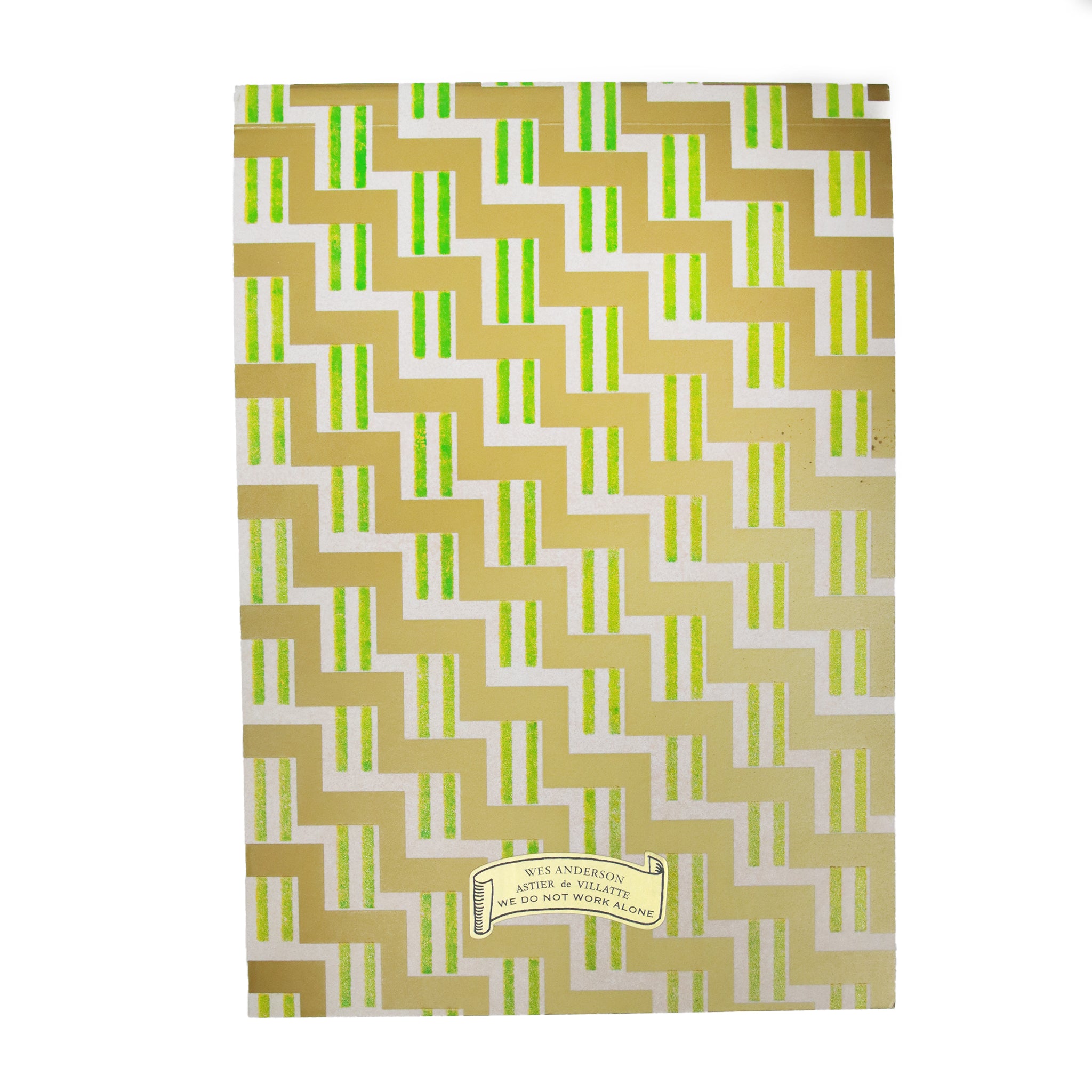 Wes Anderson レターペーパーノートパッド (Gold/Green)