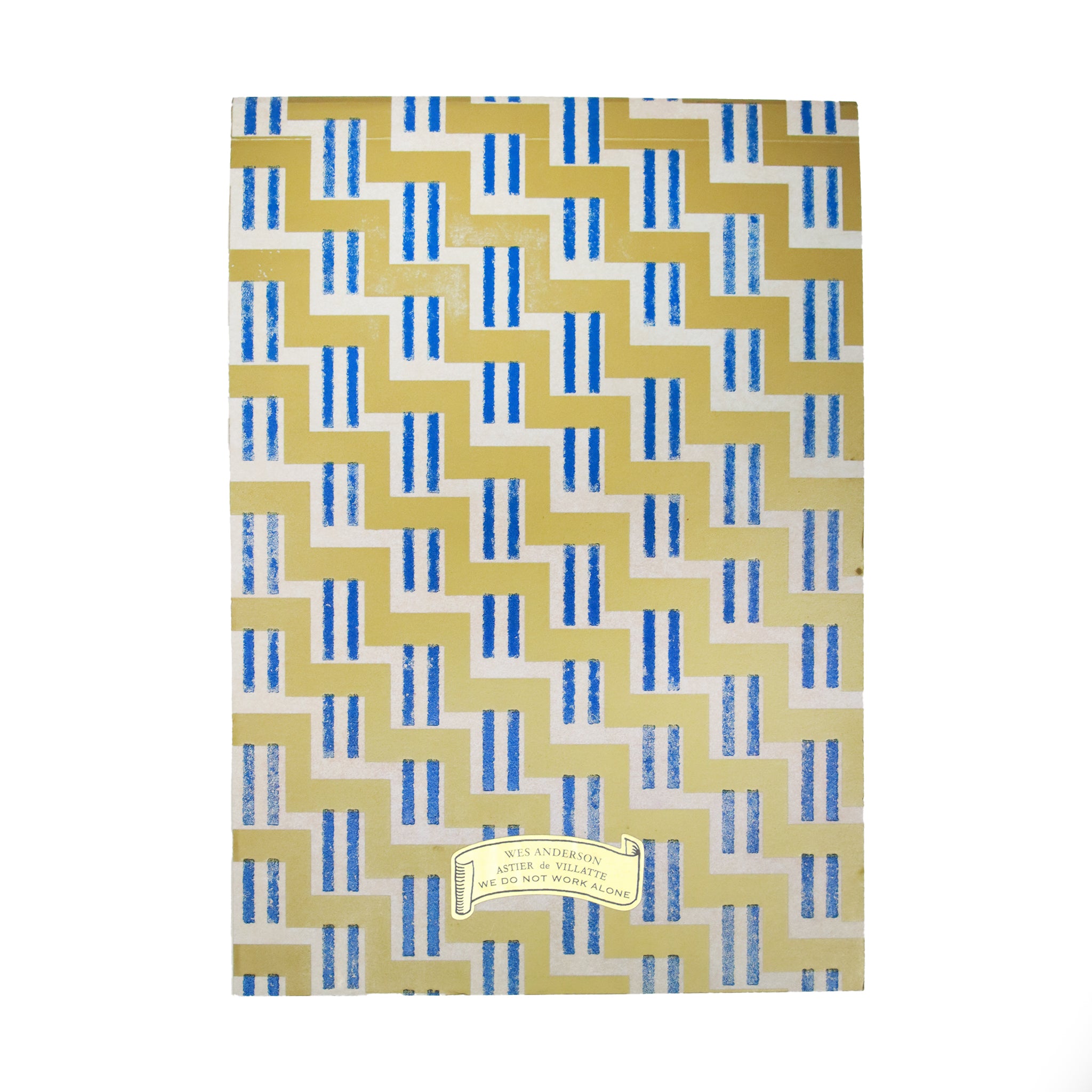 Wes Anderson レターペーパーノートパッド (Gold/Blue)