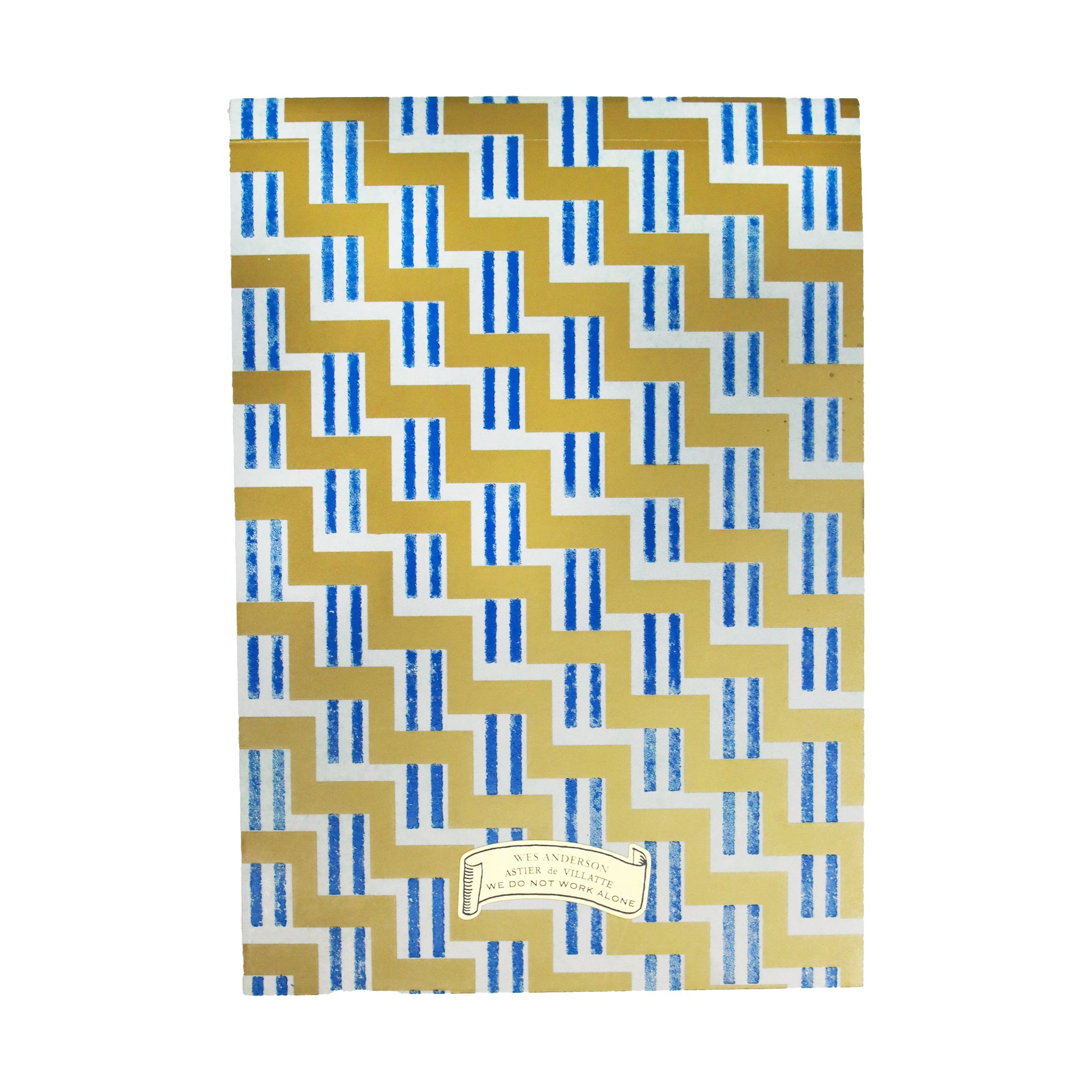 Wes Anderson レターペーパーノートパッド (Gold/Blue)
