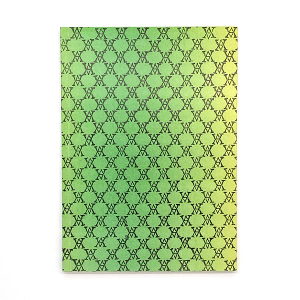 Black Monogram ミディアムノートブック (Green×Yellow)