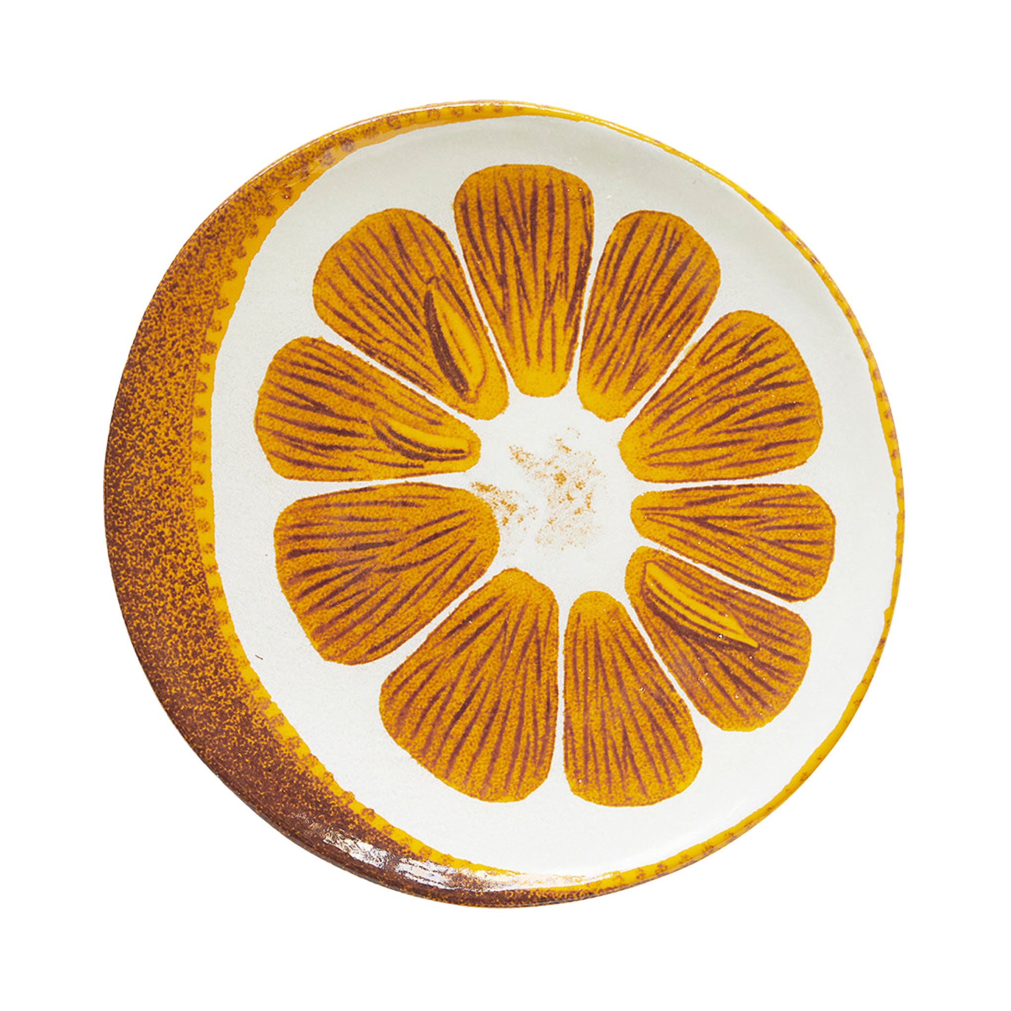 John Derian Orange with Seed ミディアムプレート 19cm
