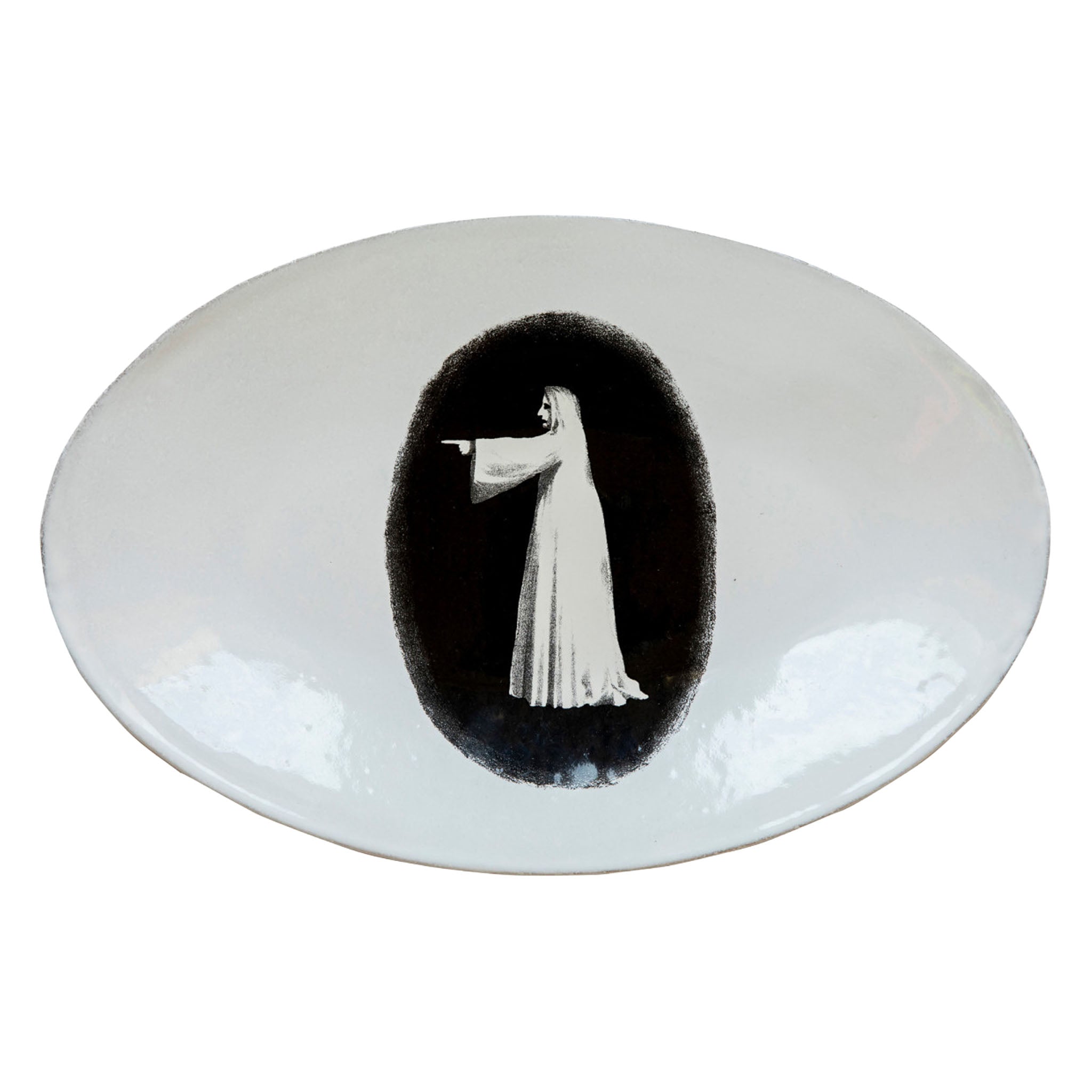 John Derian Left Side Looking Ghost プラッター 34cm