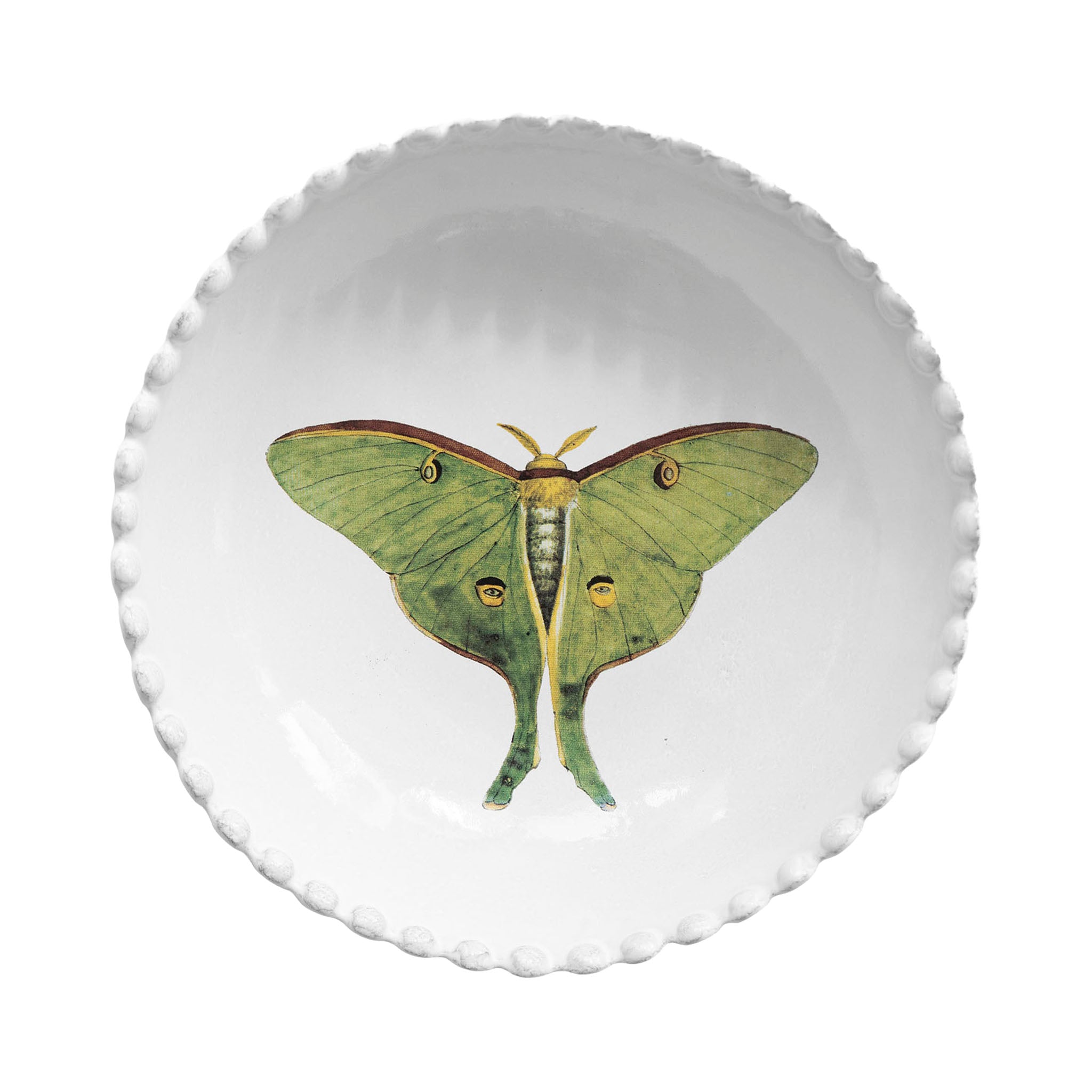 John Derian Eyed Green Butterfly スーププレート 21.5cm