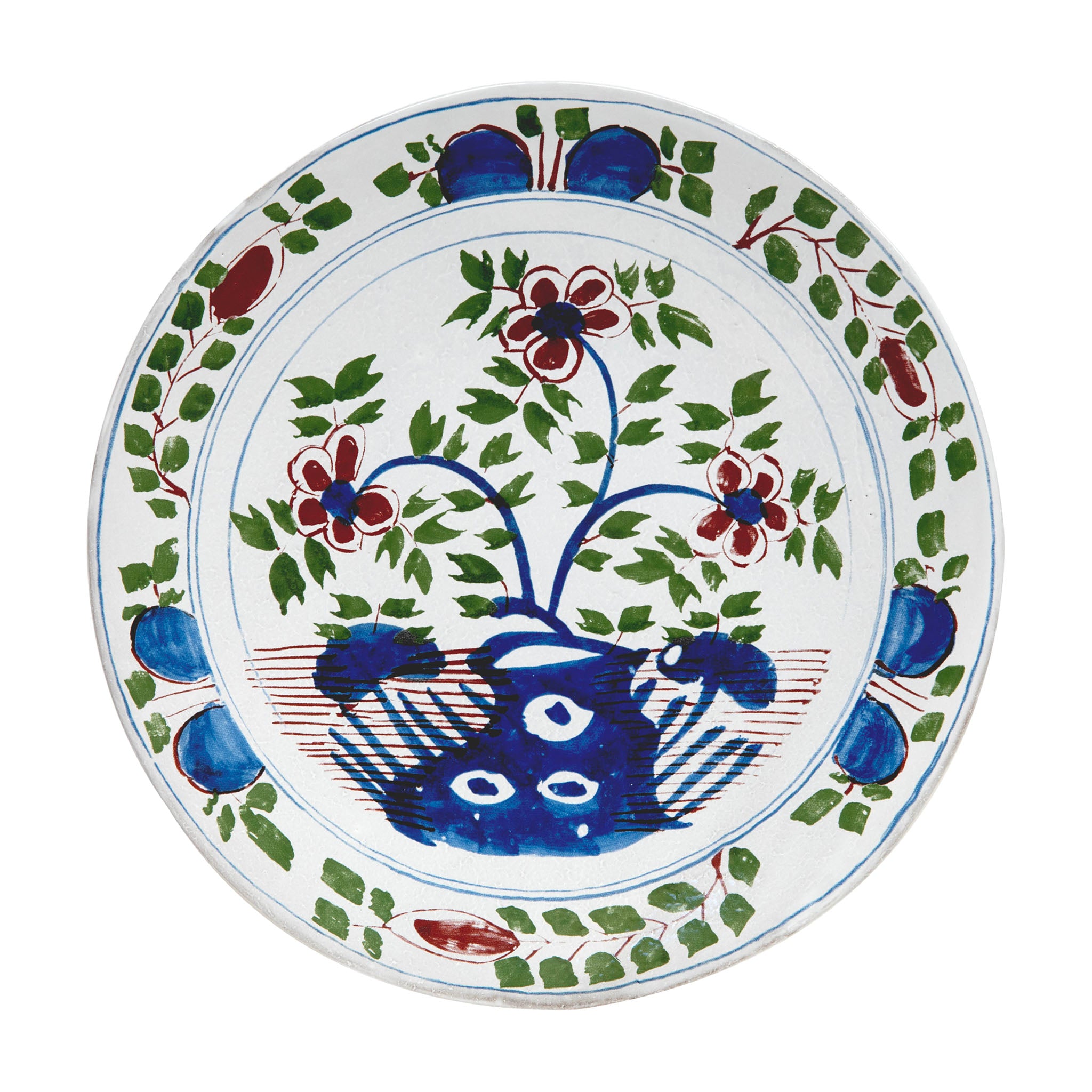 John Derian English Delft Bouquet ディナープレート 24cm