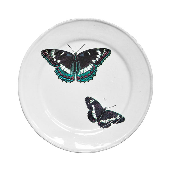 【Astier de Villatte】バタフライ 小皿 John Derian Two Flying Butterflies ミディアムプレート 19cm
