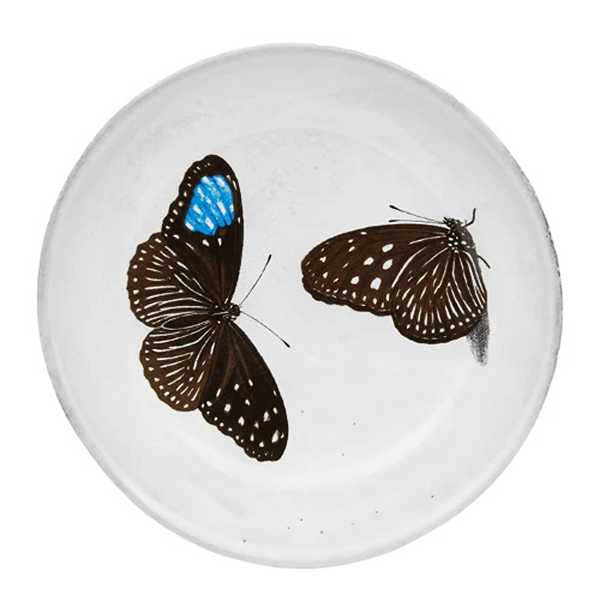 John Derian Flying-Landed Butterfly プレート 19cm