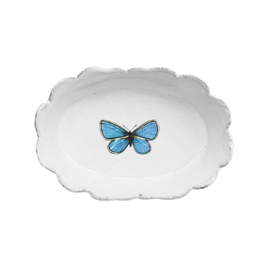 John Derian Dark Blue Butterfly ディッシュ 10cm