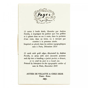 Chez Dede & Astier de Villatte フレグランスカード