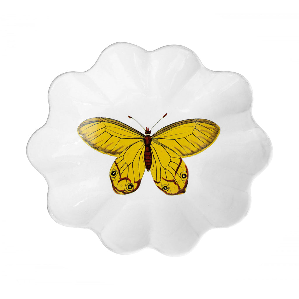 John Derian Yellow Butterfly ディーププラッター 24.6cm