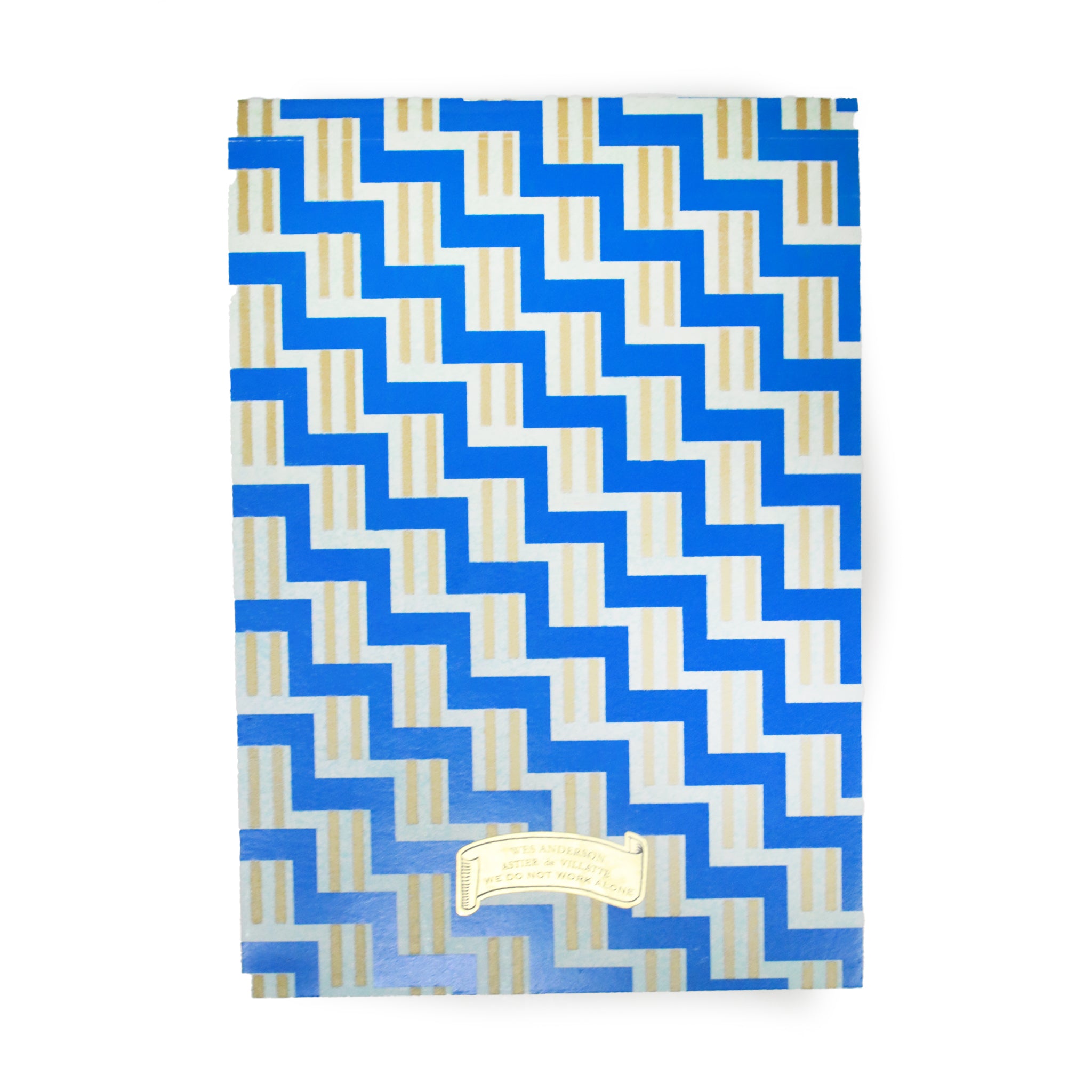Wes Anderson レターペーパーノートパッド (Blue/Gold)
