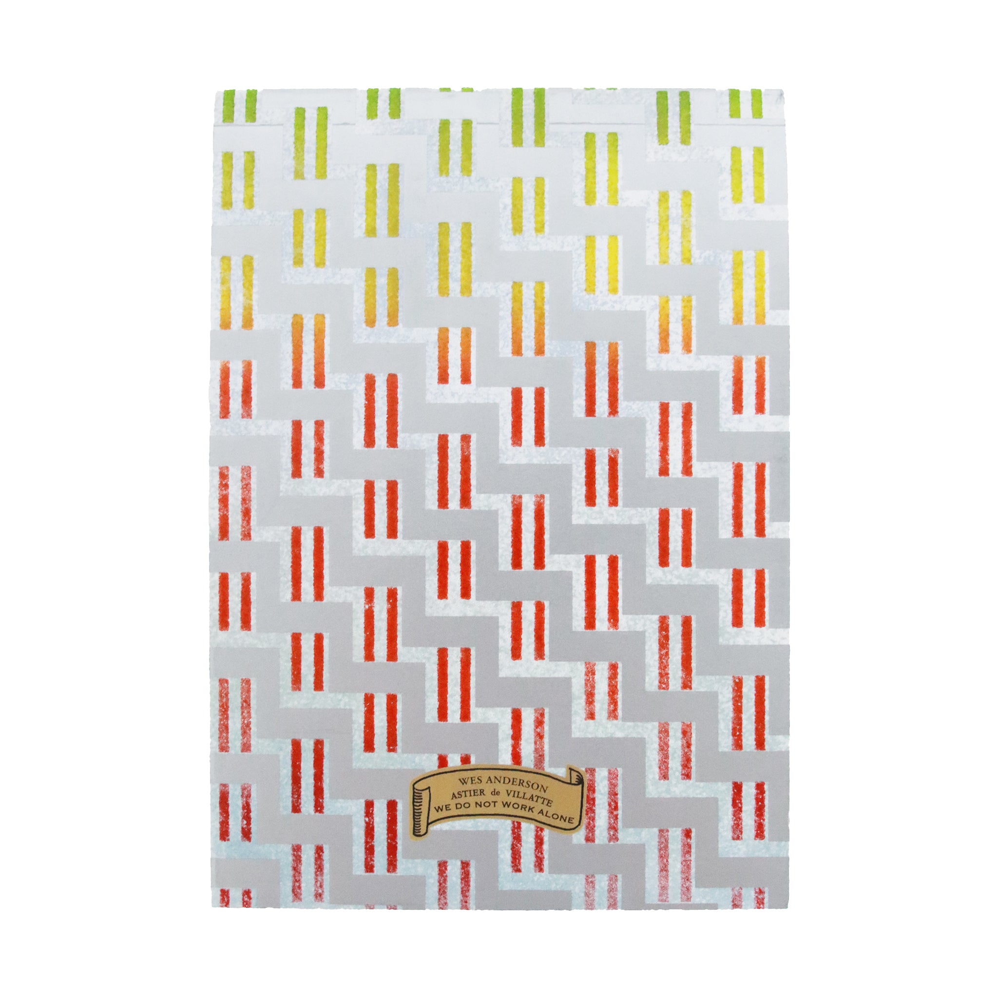 Wes Anderson レターペーパーノートパッド (Silver/Rainbow)