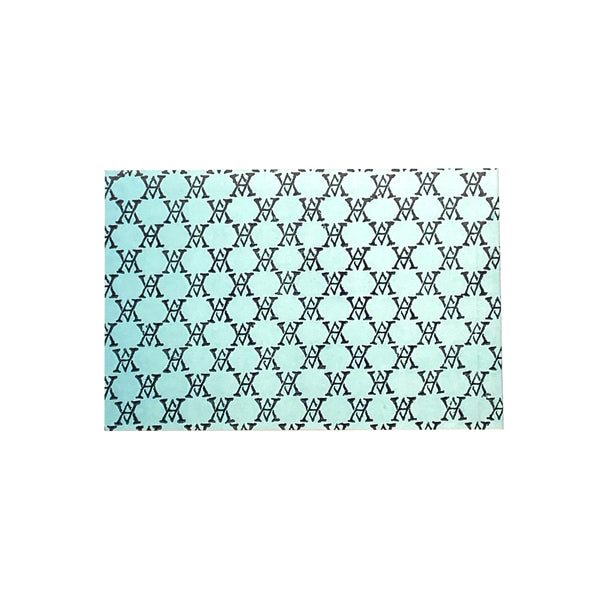 Small Black Monogram Notepad(Pale Green)