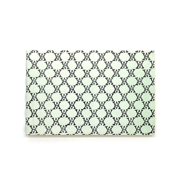Small Black Monogram Notepad(Cream)