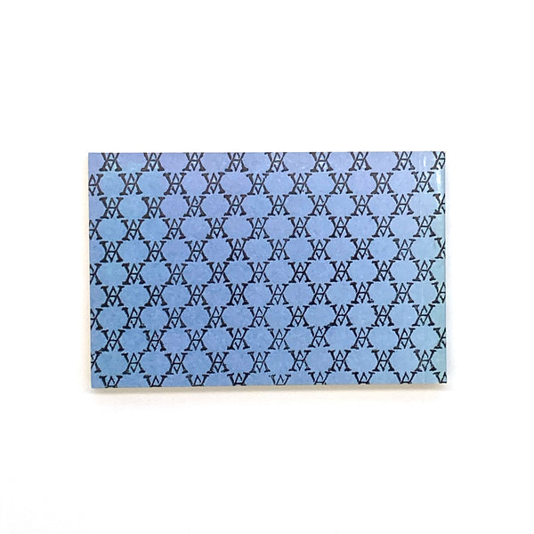 Small Black Monogram Notepad(Blue×Cream)