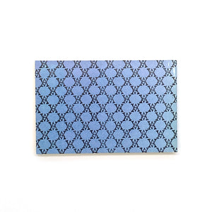 Small Black Monogram Notepad(Blue×Cream)