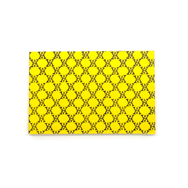 Small Black Monogram Notepad(Yellow)