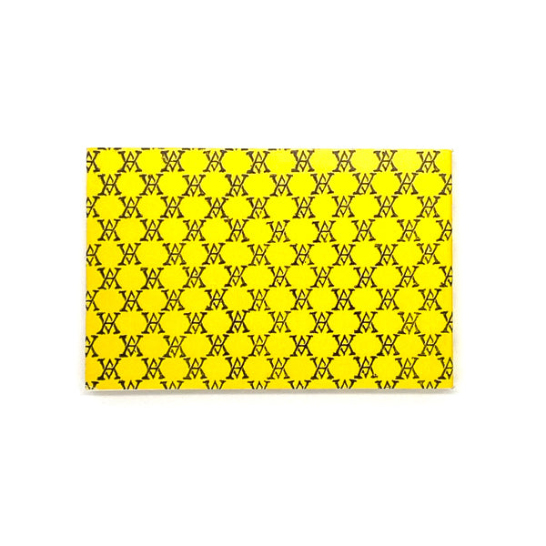 Small Black Monogram Notepad(Yellow)