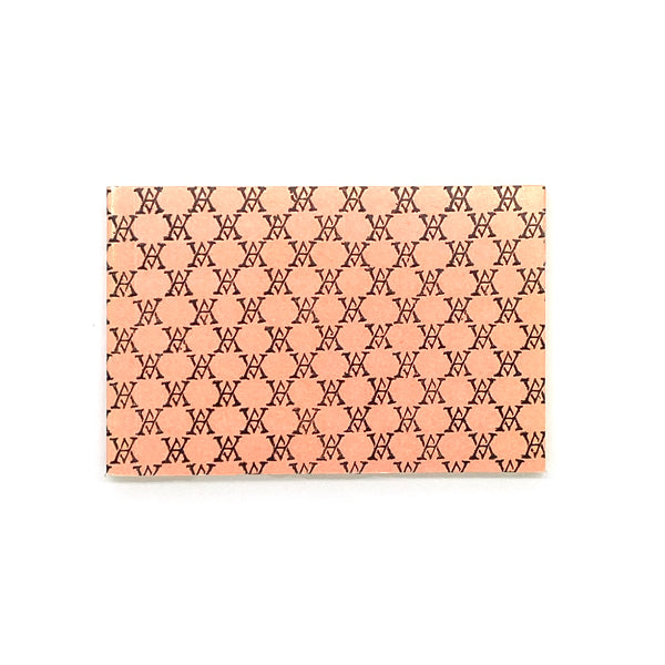 Small Black Monogram Notepad(Pink×Yellow)