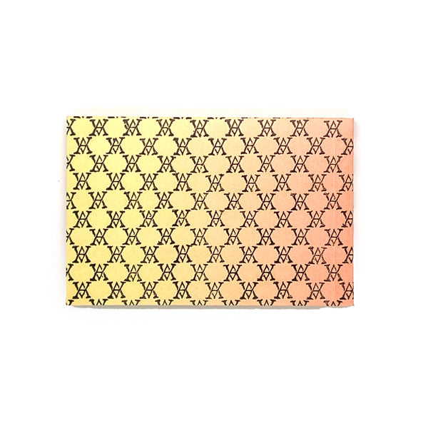 Small Black Monogram Notepad(Pink×Yellow)
