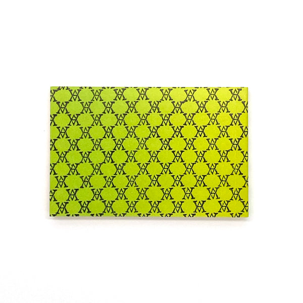 Small Black Monogram Notepad(Yellow green)