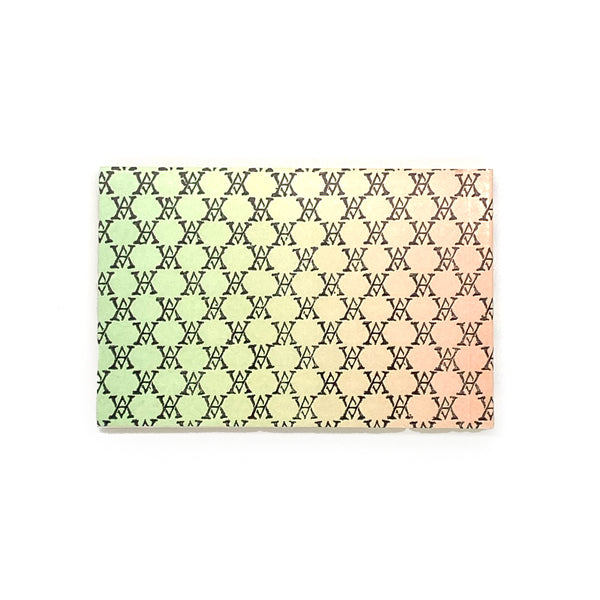 Small Black Monogram Notepad(Pink×Green)