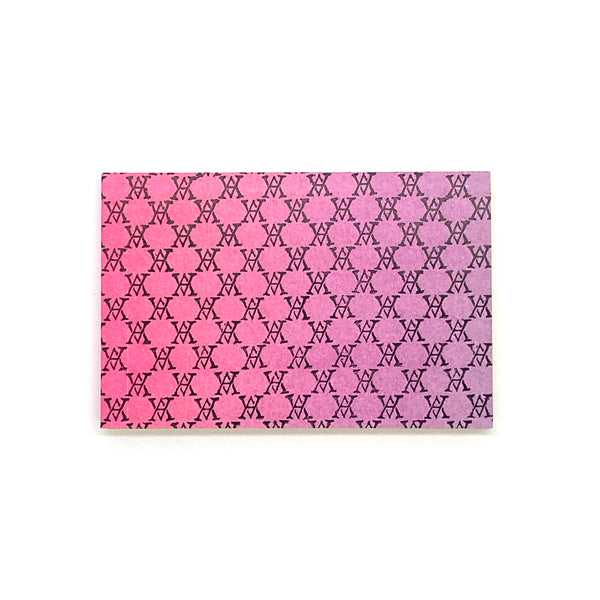 Small Black Monogram Notepad(Pink)