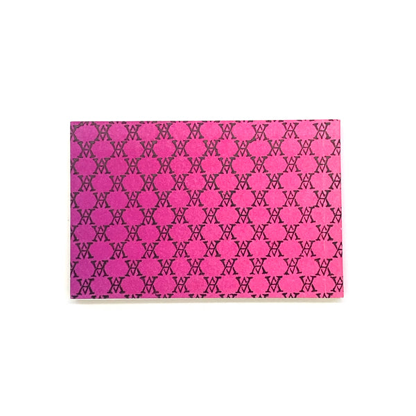 Small Black Monogram Notepad(Pink)