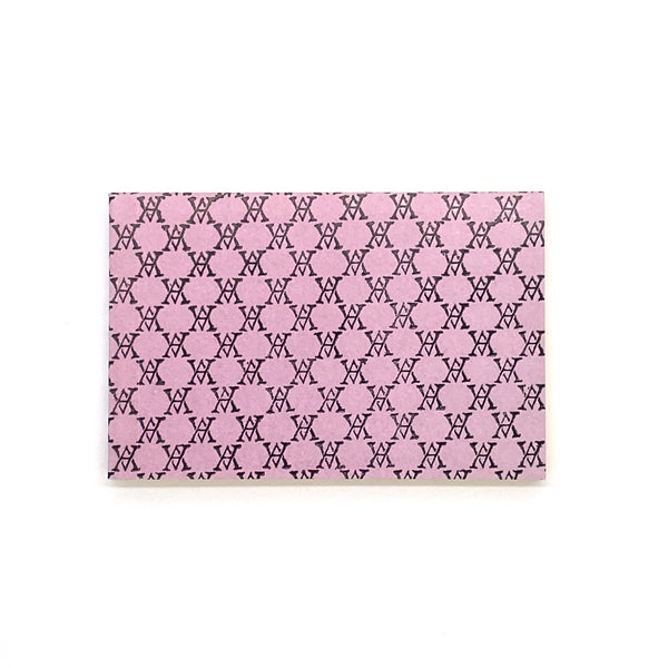 Small Black Monogram Notepad(Purple)