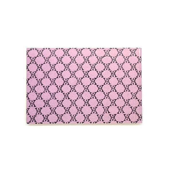 Small Black Monogram Notepad(Purple)
