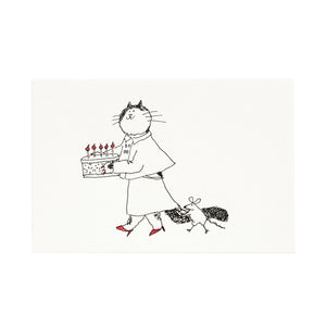 Grace Coddington "Cat's Age" カード + 封筒