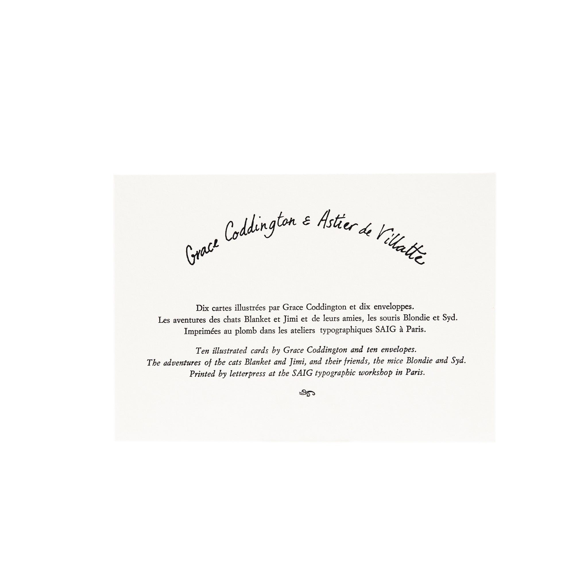 Grace Coddington カード + 封筒 (10セット)