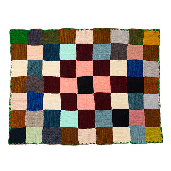 Meme Plaid ハンドメイド パッチワークブランケット S