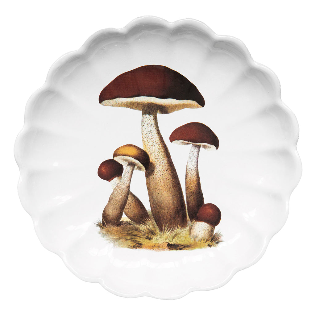 John Derian Deep Mushroom Cluster プラッター 33cm