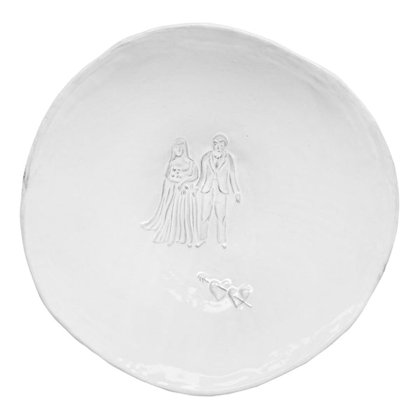 アスティエ　フルールプラッター プレートB Wedding プラッター 35.5cm – Astier de Villatte 日本公式