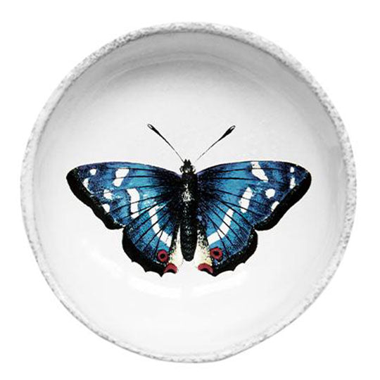John Derian 青い蝶のディッシュ 9.2cm