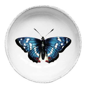 John Derian 青い蝶のディッシュ 9.2cm